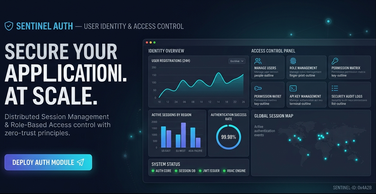 Sentinel Auth — Scalable Authentication & Access Control System
